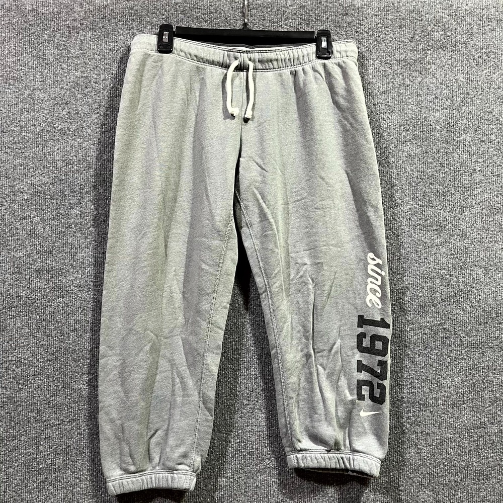 Vintage Nike Athletic Dept Sweatpants Women Small Gray Cotton Blend Performance